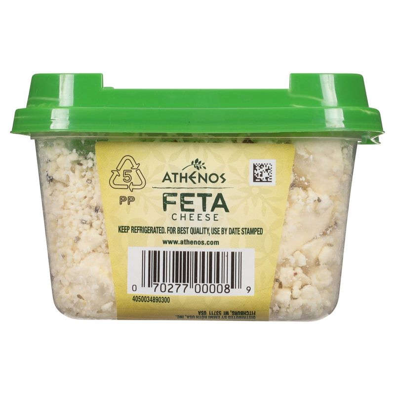 Athenos Crumbled Garlic &amp; Herb Feta Cheese, 6 oz