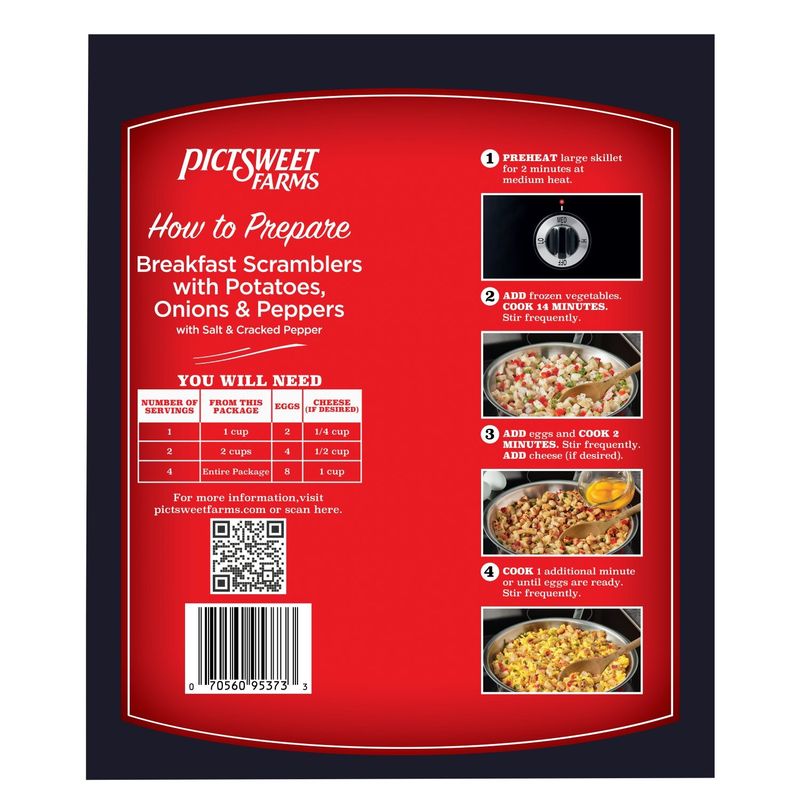 Pictsweet Farms Vegetables for Breakfast Scramblers Potatoes, Onions &amp; Peppers, 15 oz