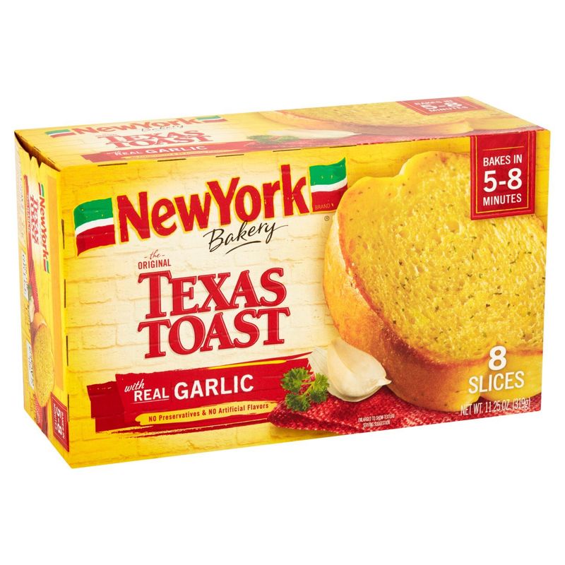 New York Bakery The Original Texas Toast with Real Garlic, 8 count, 11.25 oz