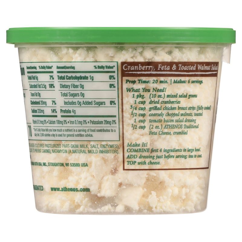Athenos Crumbled Traditional Feta Cheese, 12 oz