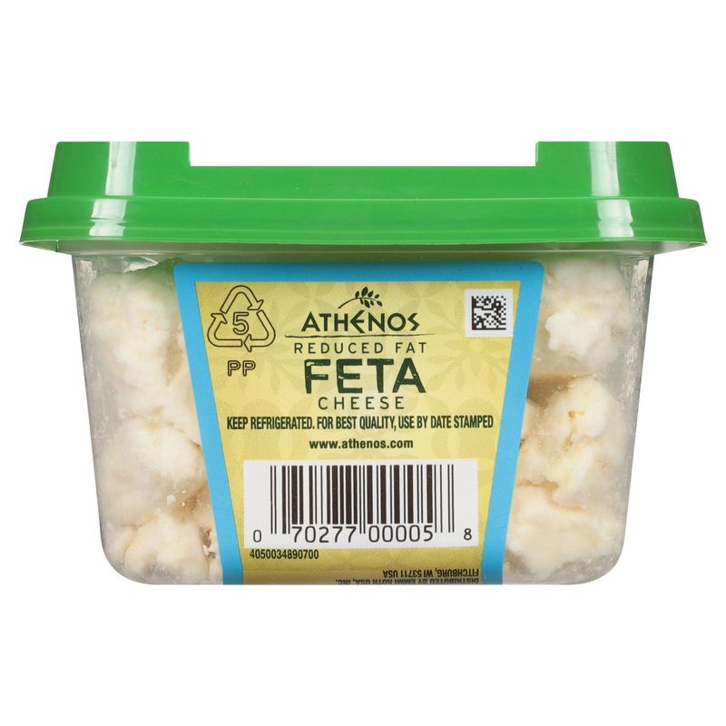 Athenos Crumbled Traditional Reduced Fat Feta Cheese, 5 oz