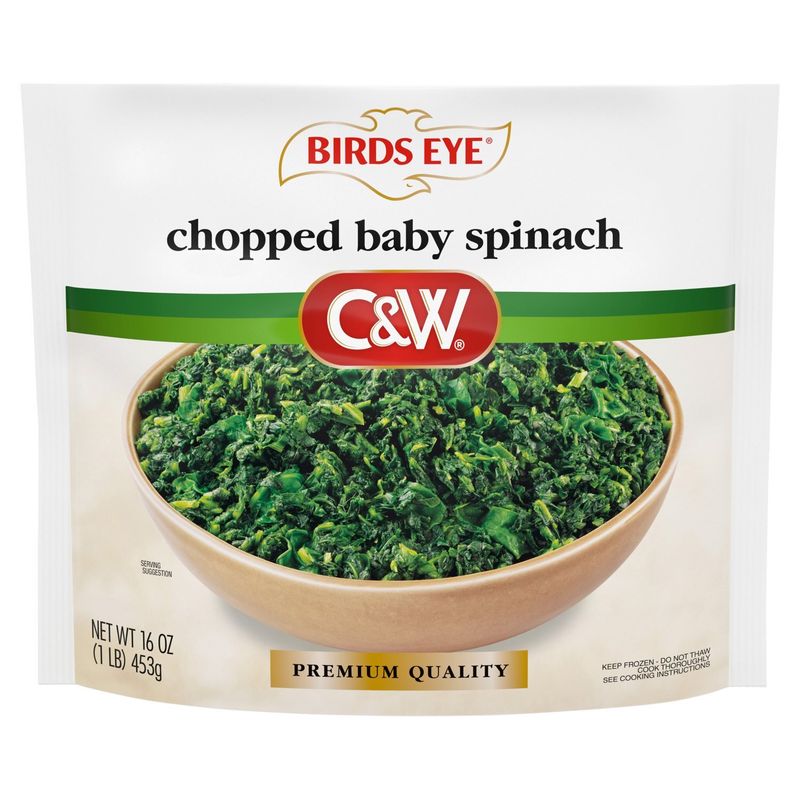 Birds Eye C&amp;W Chopped Baby Spinach, 16 oz