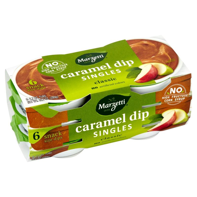 Marzetti Singles Classic Caramel Dip, 1.7 oz, 6 count