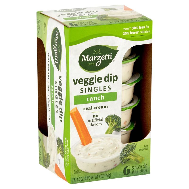 Marzetti Singles Ranch Veggie Dip, 1.5 oz, 6 count