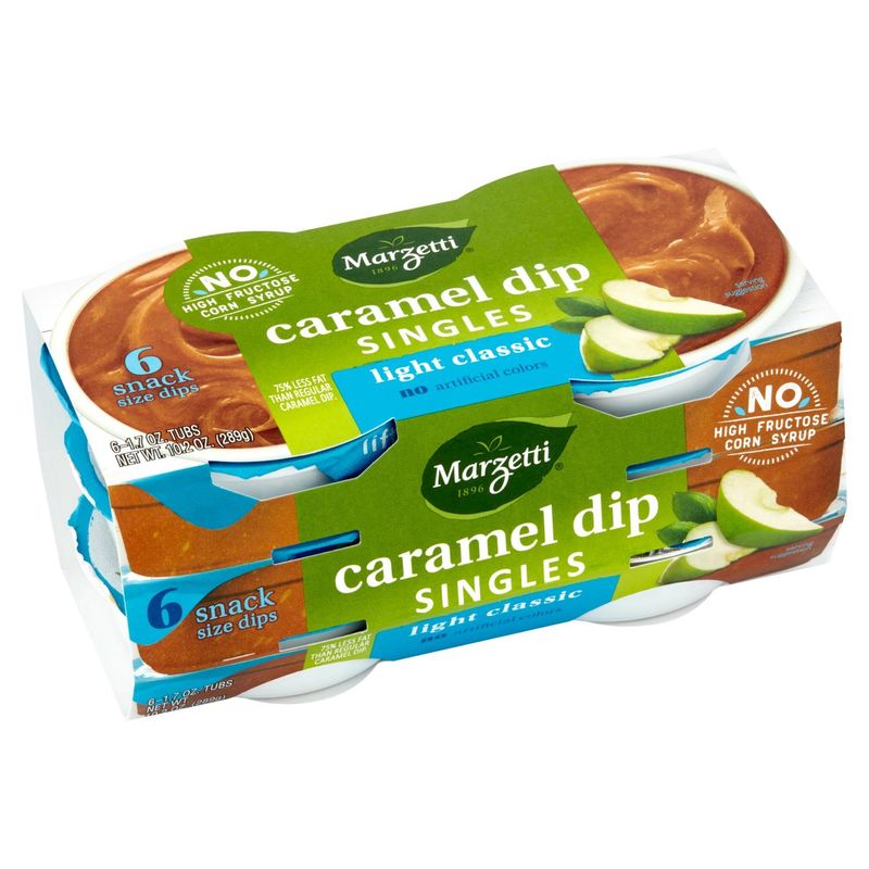 Marzetti Singles Light Classic Caramel Dip, 1.7 oz, 6 count
