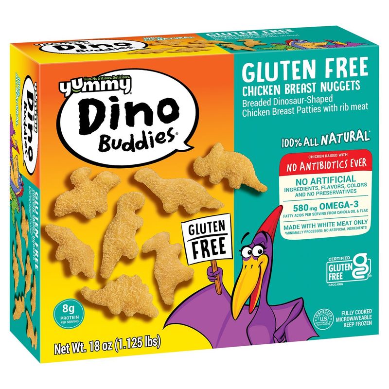 Yummy Dino Buddies Gluten Free Chicken Breast Nuggets, 18 oz