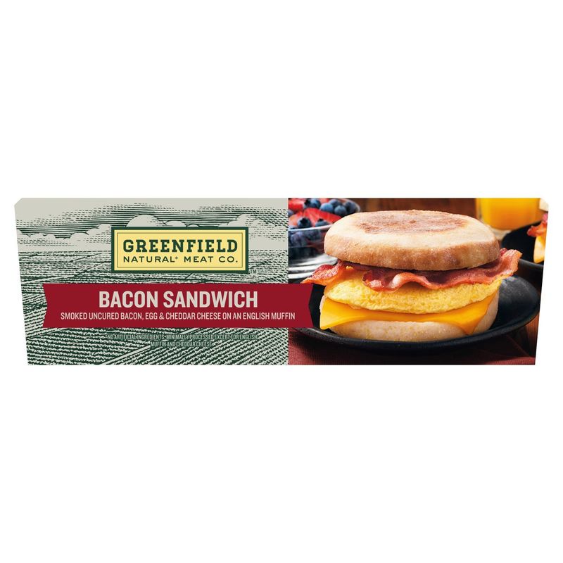 Greenfield Natural Meat Co. Bacon Sandwich, 4 count, 16.3 oz
