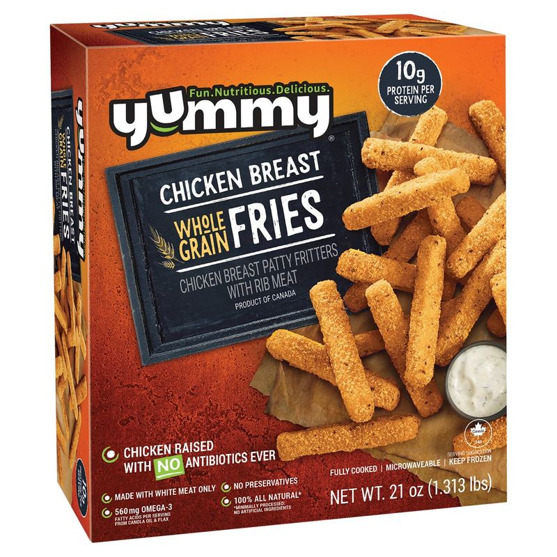 Yummy Chicken Breast Whole Grain Fries, 21 oz