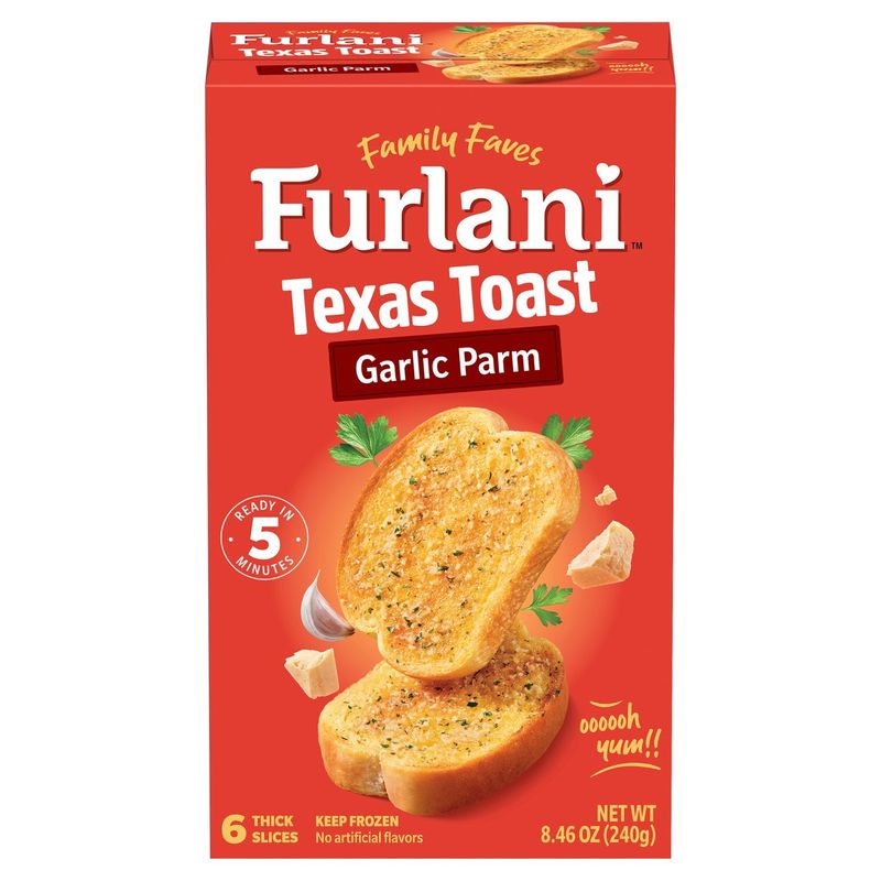 Furlani Garlic Parm Texas Toast, 6 count, 8.46 oz