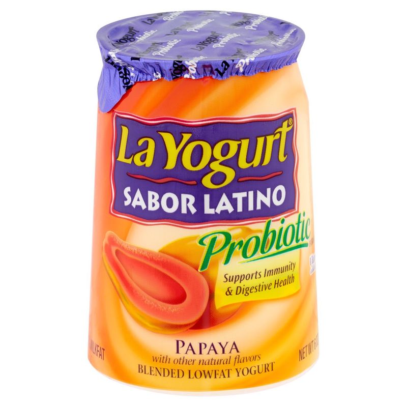 La Yogurt Papaya Blended Lowfat Yogurt, 6 oz