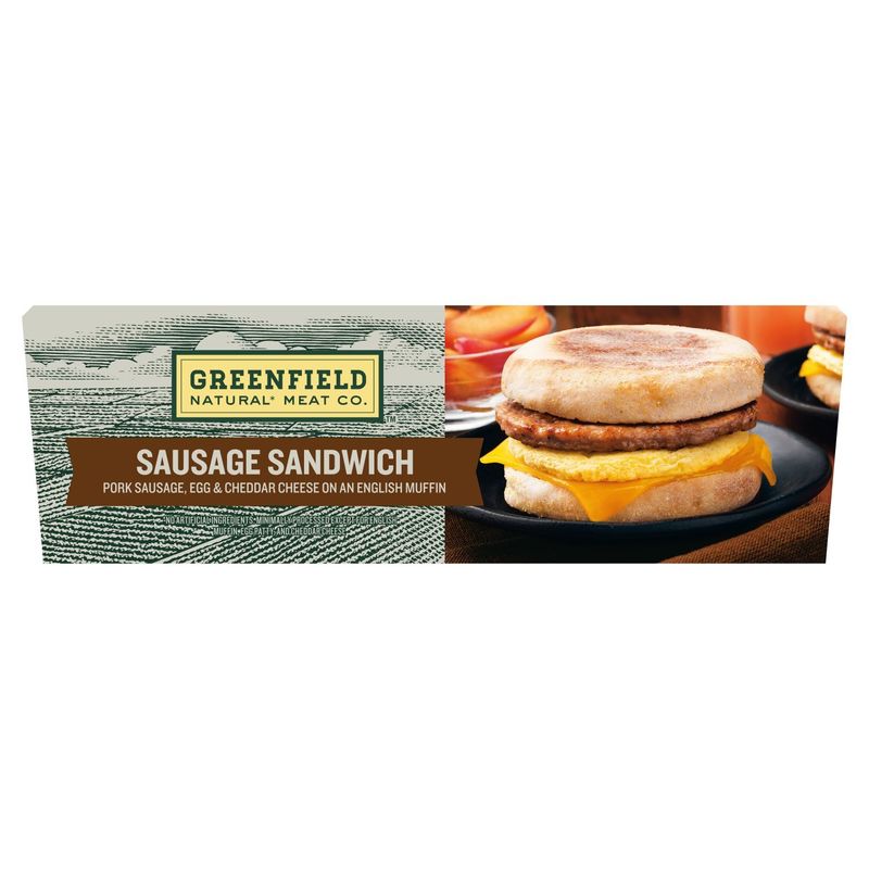 Greenfield Natural Meat Co. Sausage Sandwich, 4 count, 17.3 oz