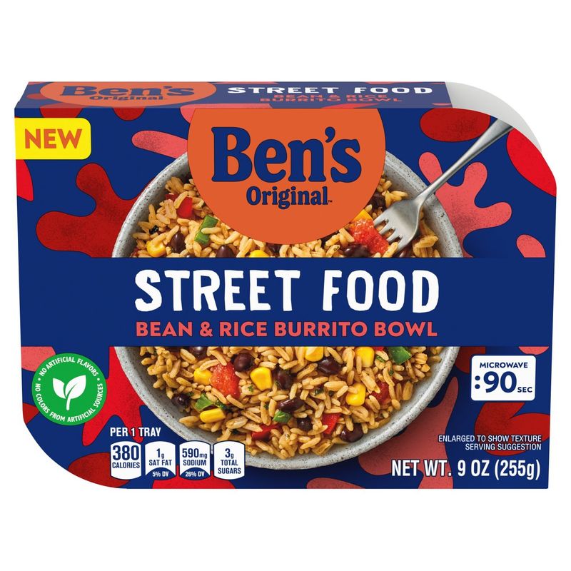 Ben's Original Street Food Bean &amp; Rice Burrito Bowl, 9 oz