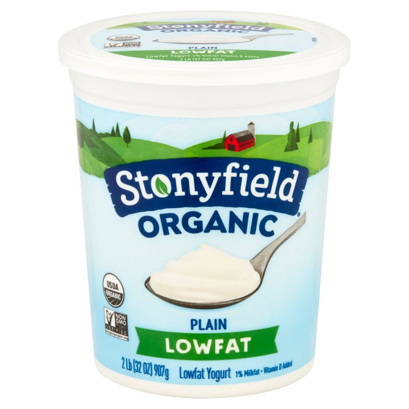 Stonyfield Organic Lowfat Yogurt, Plain, 32 oz.