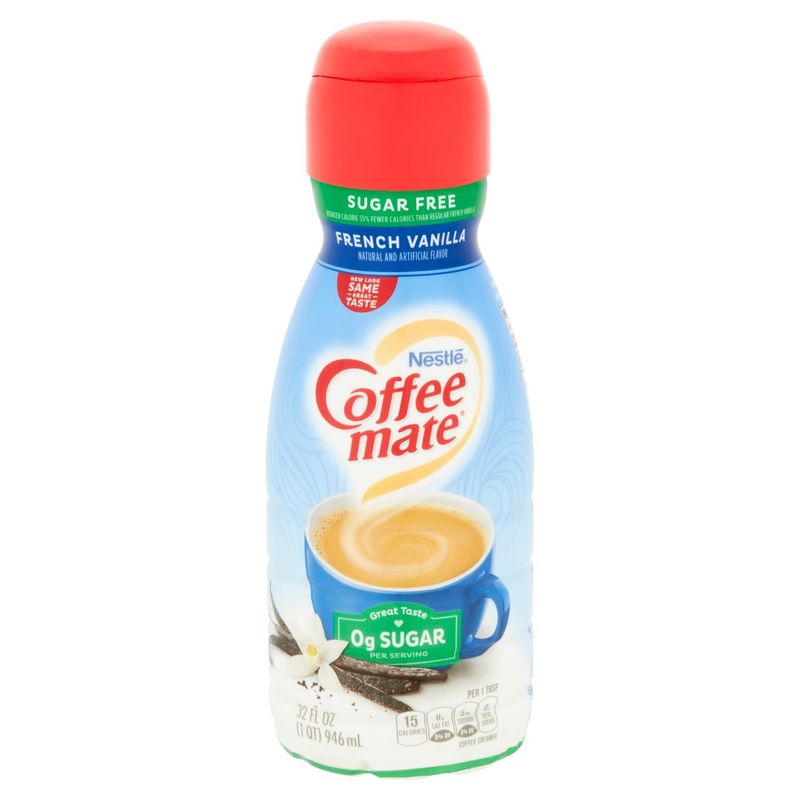 Nestlé Coffee Mate Sugar Free French Vanilla Coffee Creamer, 32 fl oz