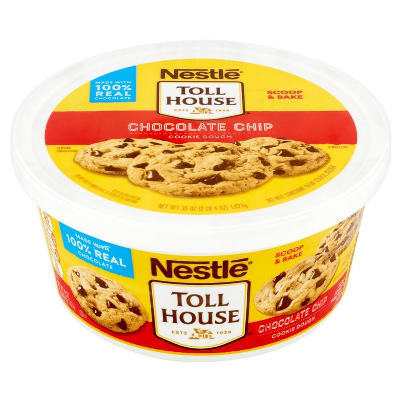 Nestlé Toll House Chocolate Chip Cookie Dough, 36 oz
