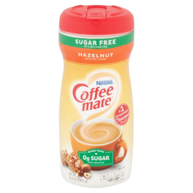 Nestlé Coffee Mate Sugar Free Hazelnut Coffee Creamer, 10.2 oz