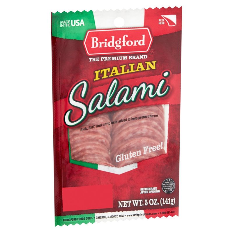 Bridgford Sliced Italian Salami, 5 oz