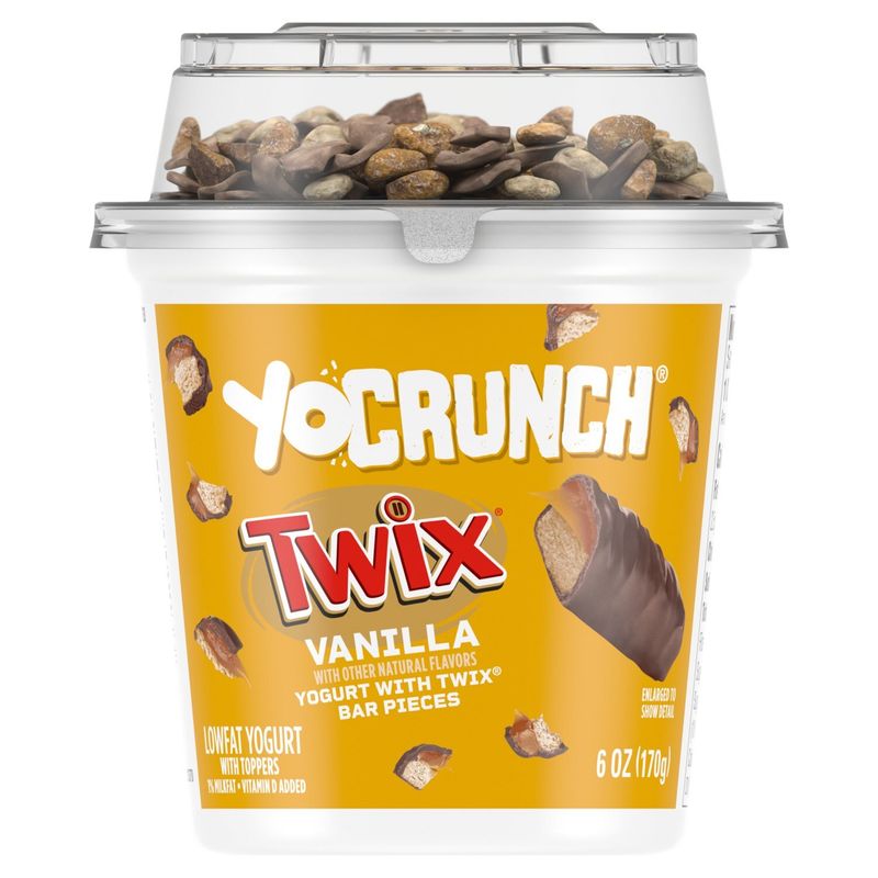 YoCrunch Vanilla with Twix Bar Pieces Lowfat Yogurt, 6 oz