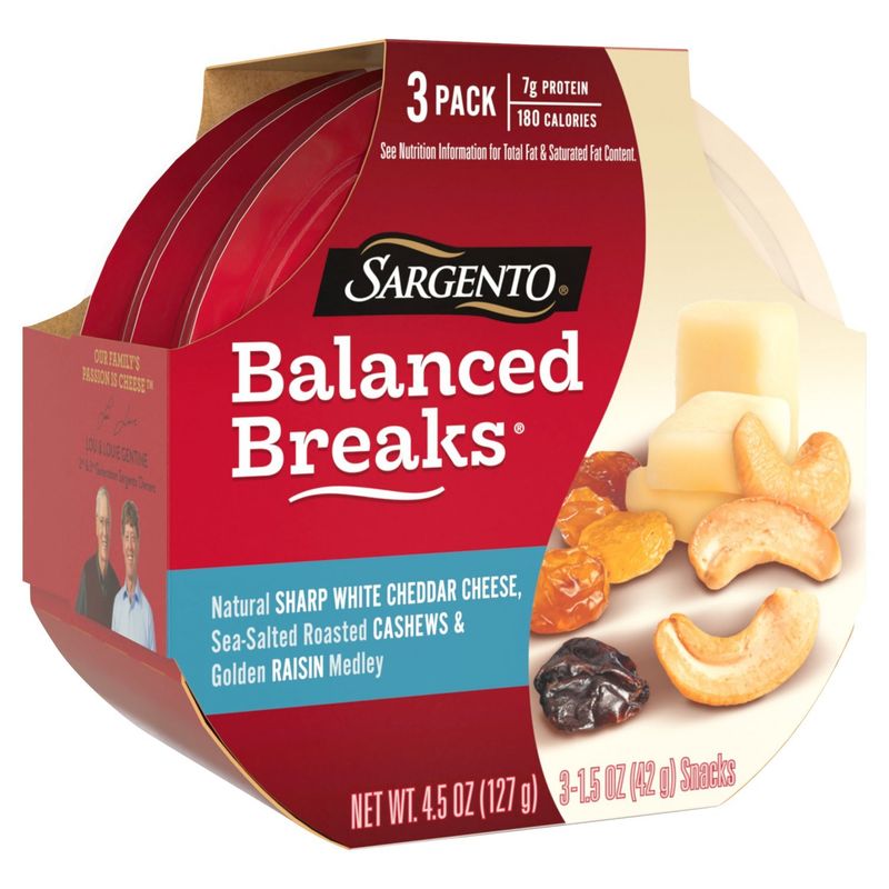 Sargento Balanced Breaks Snacks, 1.5 oz, 3 count