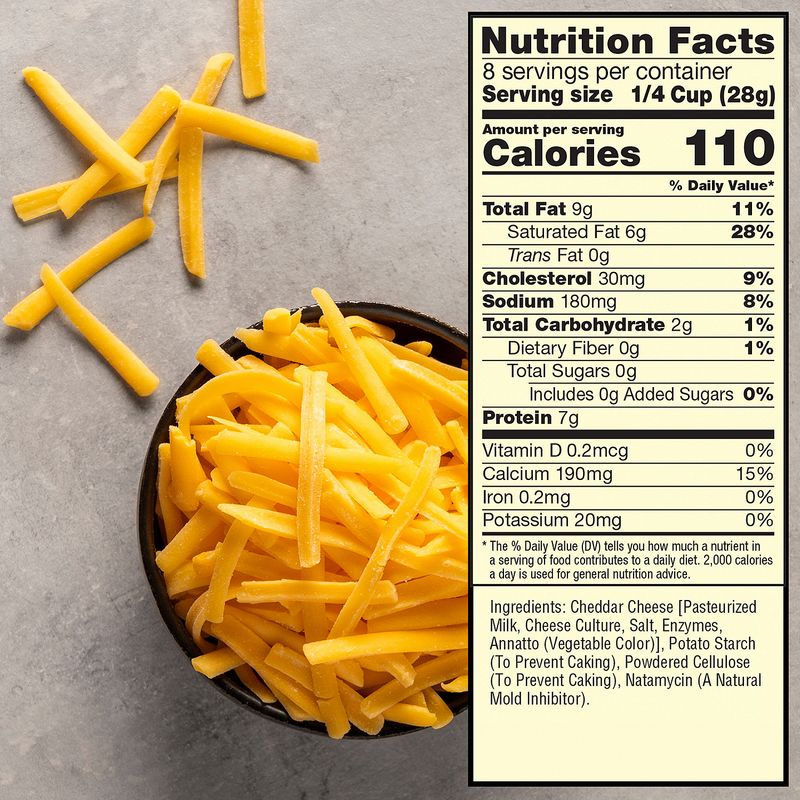 Sargento Shredded Mild Cheddar Cheese, 8 oz