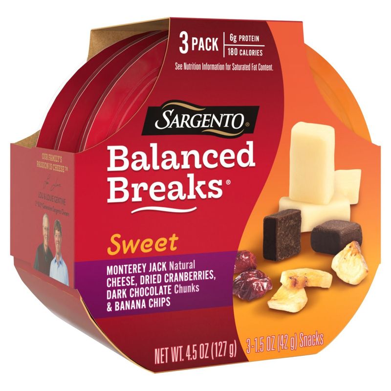 Sargento Balanced Breaks Sweet Snacks, 1.5 oz, 3 count