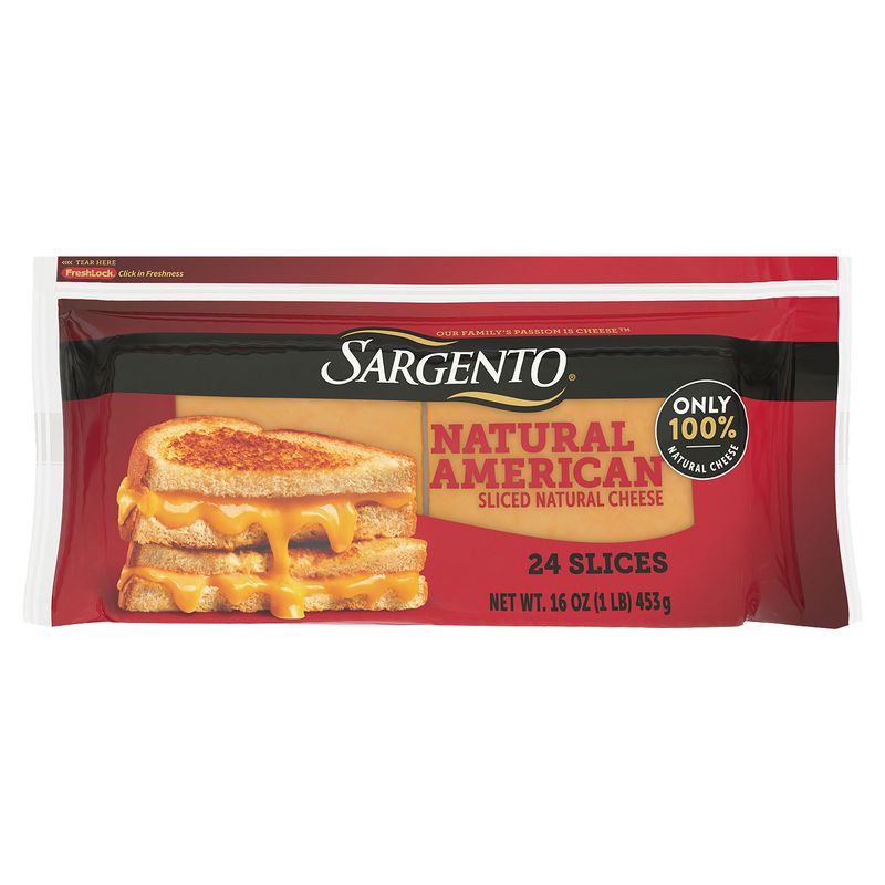 Sargento Natural American Sliced Cheese, 24 count, 16 oz