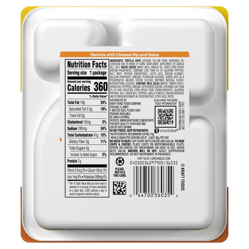 Lunchables Nachos with Cheese Dip and Salsa, 4.4 oz