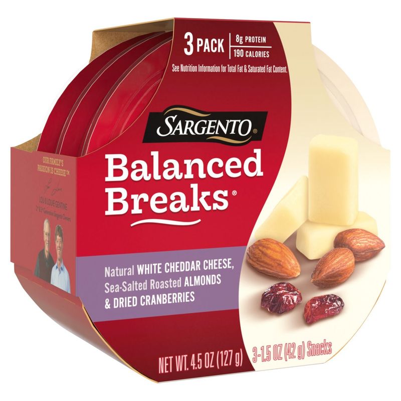 Sargento Balanced Breaks Snacks, 1.5 oz, 3 count