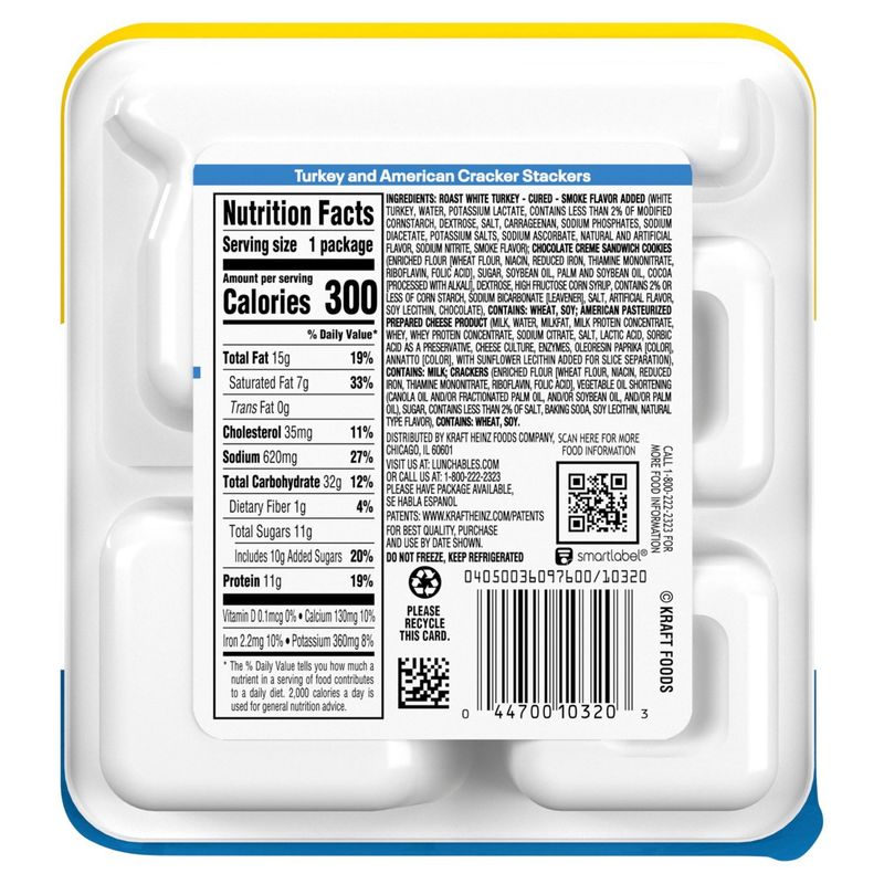 Lunchables Turkey &amp; American with Chocolate Crème Cookies, 3.2 oz