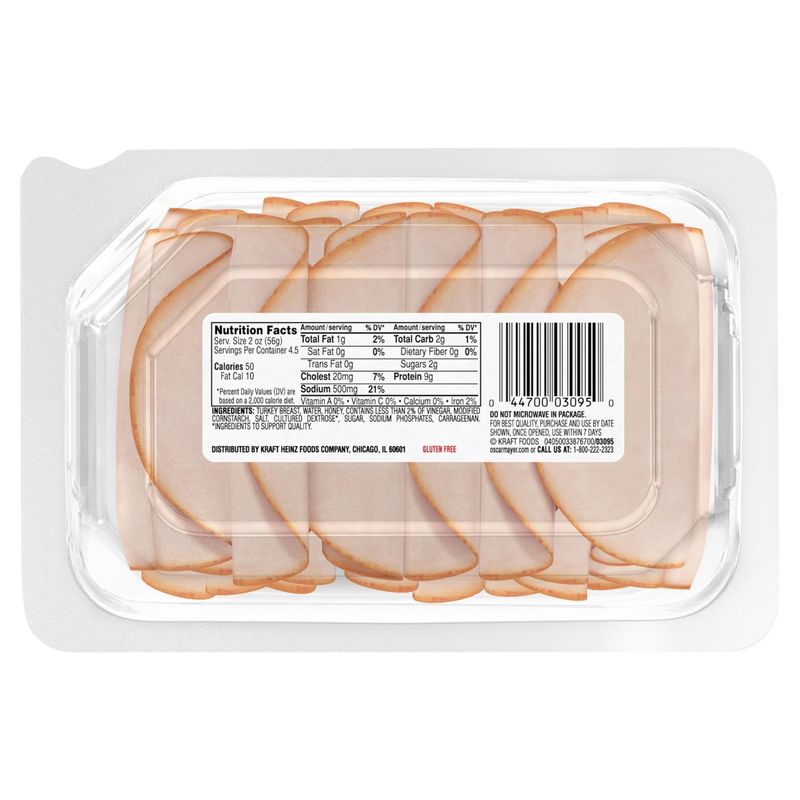 Oscar Mayer Deli Fresh Honey Smoked Turkey Breast, 9 oz