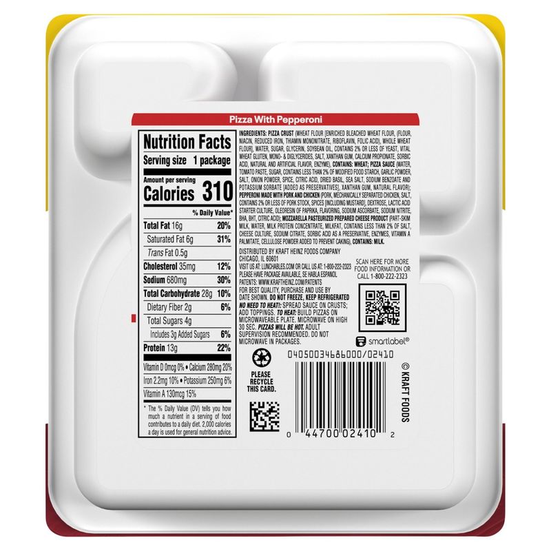 Lunchables Pepperoni Pizza Lunch Combinations, 4.3 oz