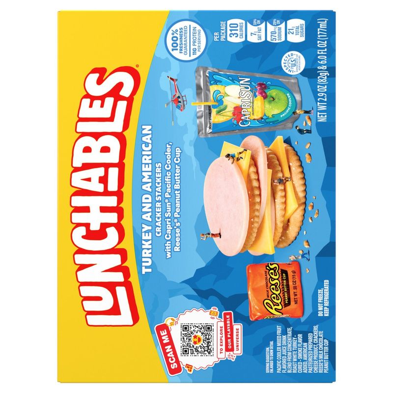 Lunchables Turkey and American Cracker Stackers, 2.9 oz