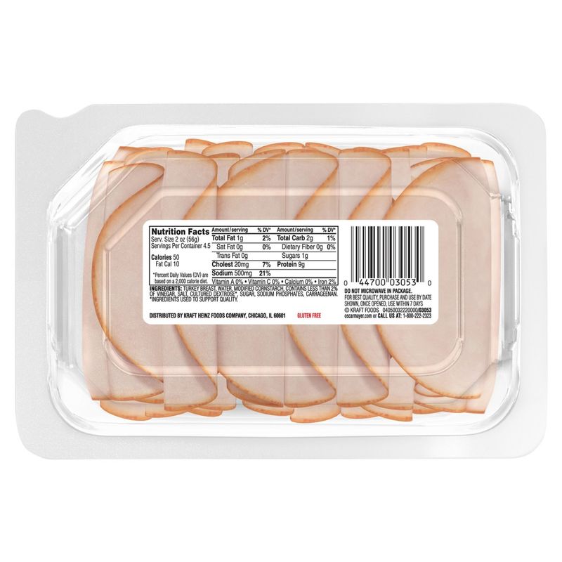Oscar Mayer Deli Fresh Smoked Turkey Breast, 9 oz