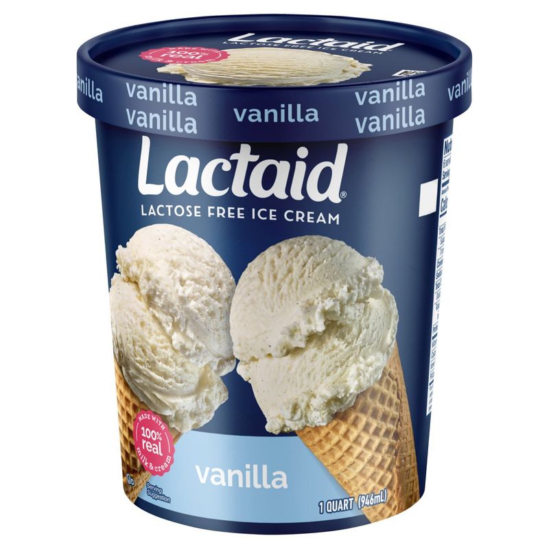 Lactaid Vanilla Lactose Free Ice Cream, 1 quart