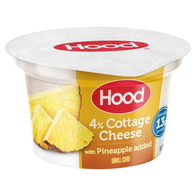 Hood 4% Cottage Cheese with Pineapple Added, 5.3 oz