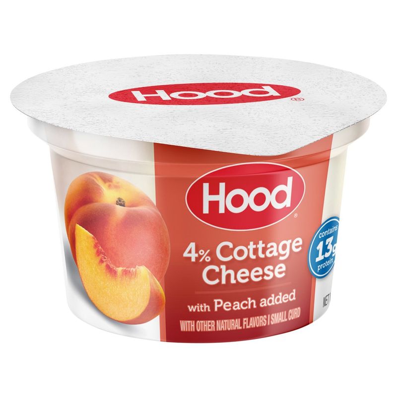 Hood 4% Cottage Cheese with Peach Added, 5.3 oz