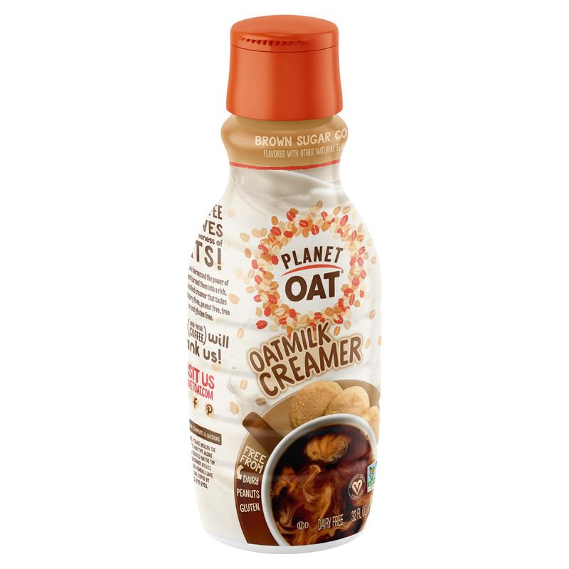 Planet Oat Dairy Free Brown Sugar Cookie Oatmilk Creamer, 32 fl oz