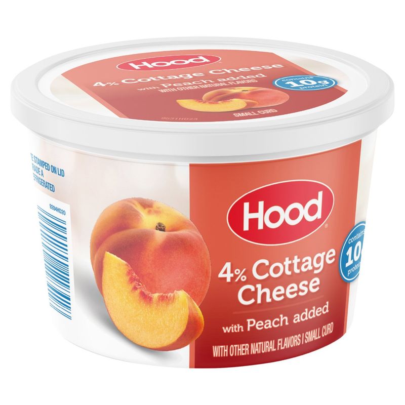Hood 4% Cottage Cheese with Peaches Added, 16 oz