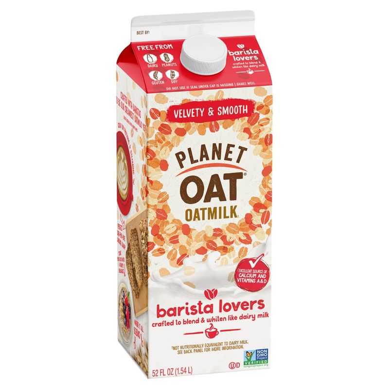 Planet Oat Velvety &amp; Smooth Oatmilk, 52 fl oz