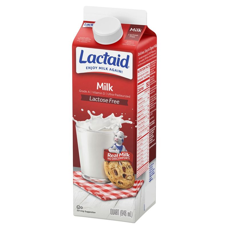 Lactaid Lactose Free Milk, 1 quart