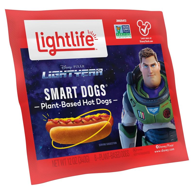 Lightlife Plant-Based Hot Smart Dogs, 8 count, 12 oz
