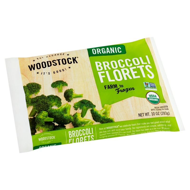 Woodstock Organic Broccoli Florets, 10 oz