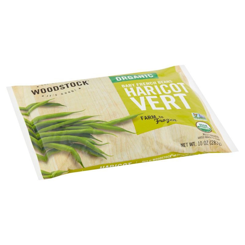Woodstock Organic Baby French Beans Haricot Vert, 10 oz