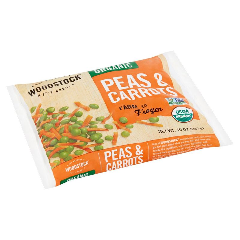 Woodstock Organic Peas &amp; Carrots, 10 oz