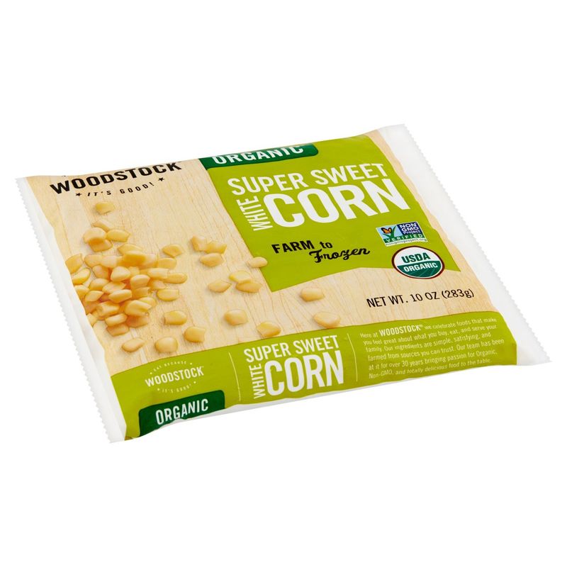 Woodstock Organic Super Sweet White Corn, 10 oz