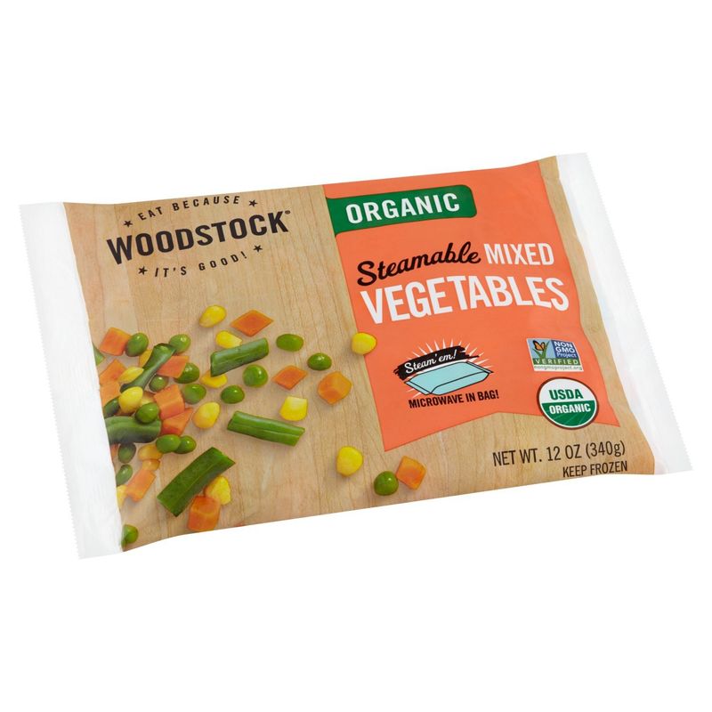 Woodstock Organic Steamable Mixed Vegetables, 12 oz