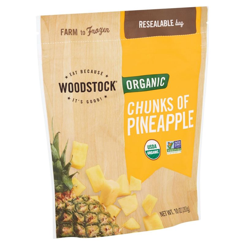 Woodstock Organic Chunks of Pineapple, 10 oz