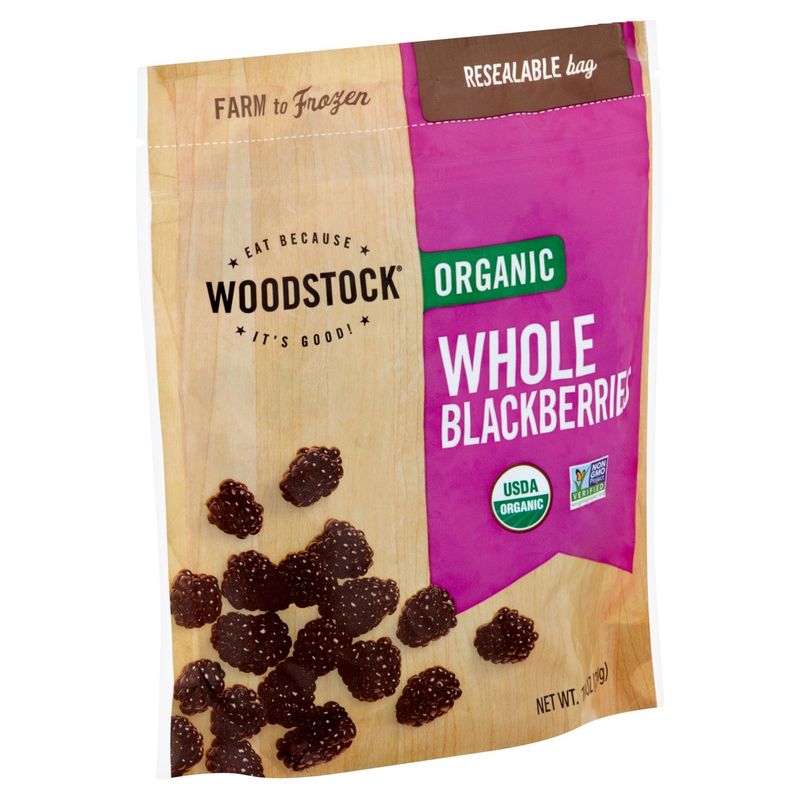 Woodstock Organic Whole Blackberries, 10 oz