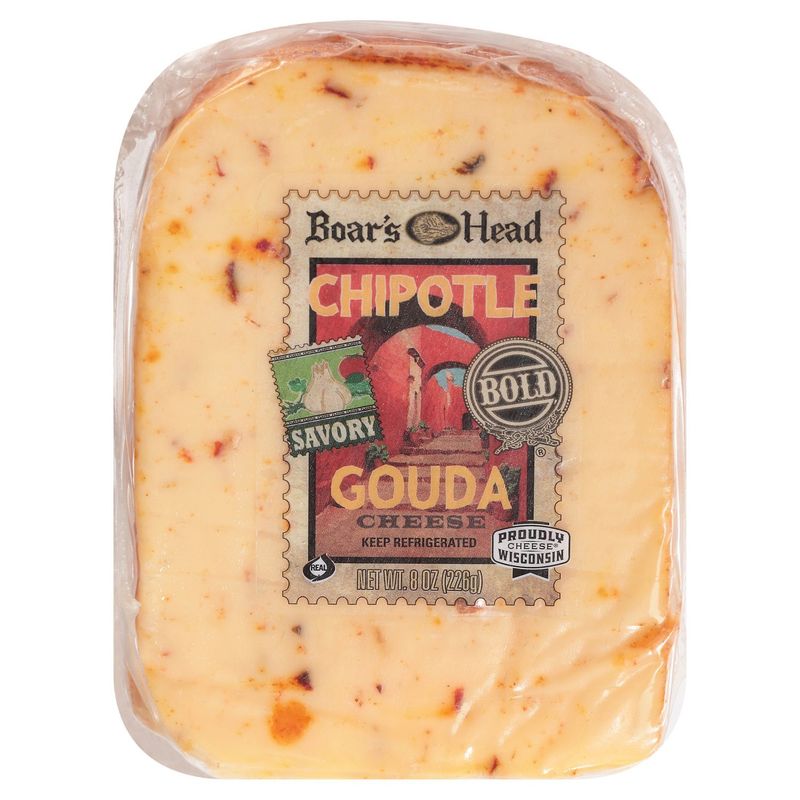 Boar's Head Chipotle Bold Savory Gouda Cheese, 8 oz