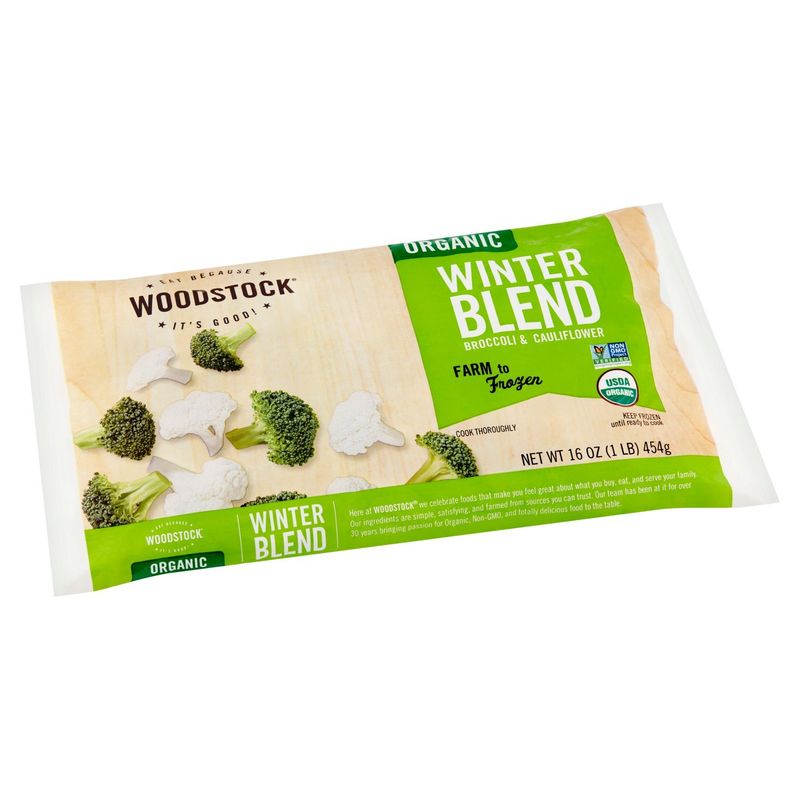 Woodstock Organic Winter Blend Broccoli &amp; Cauliflower, 16 oz